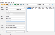 MD Adressbuch 2018 Eingabemaske